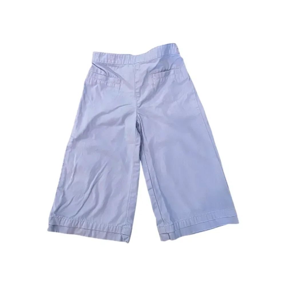 HANNA ANDERSSON Vintage 2000s Y2K Periwinkle Blue Wide Leg Flat Front Pants